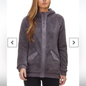 north face campshire bomber sherpa women's jacket with hood